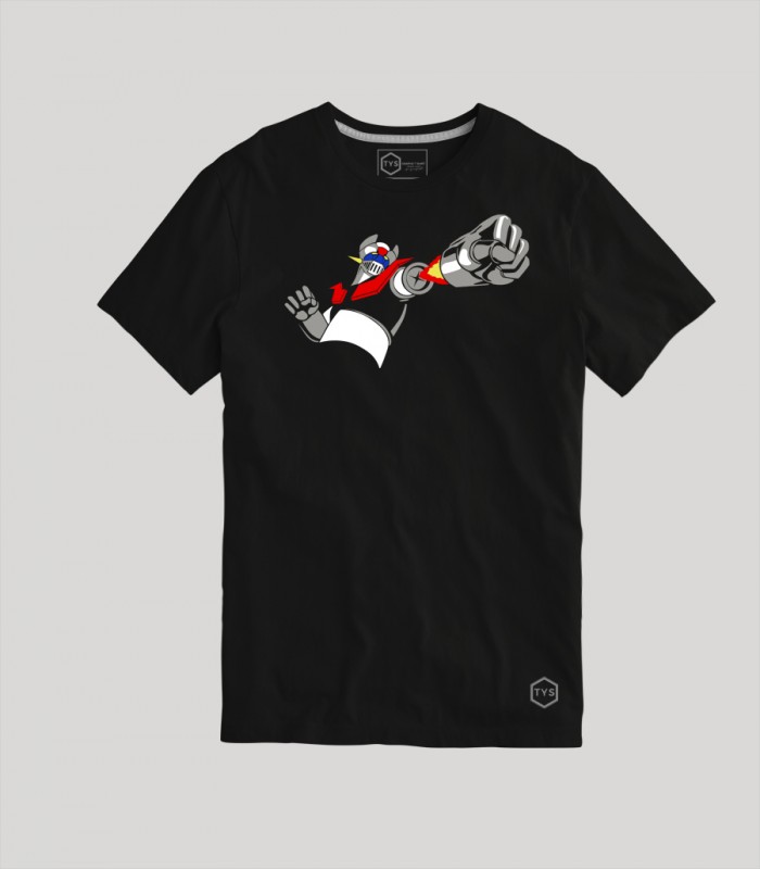 Camiseta Mazinger Z Robot Puños Fuera Manga Anime