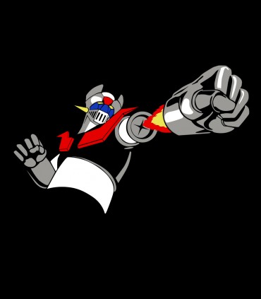 Camiseta De Hombre MZ Anime Manga Retro 80 Puños Fuera Mech Z 014