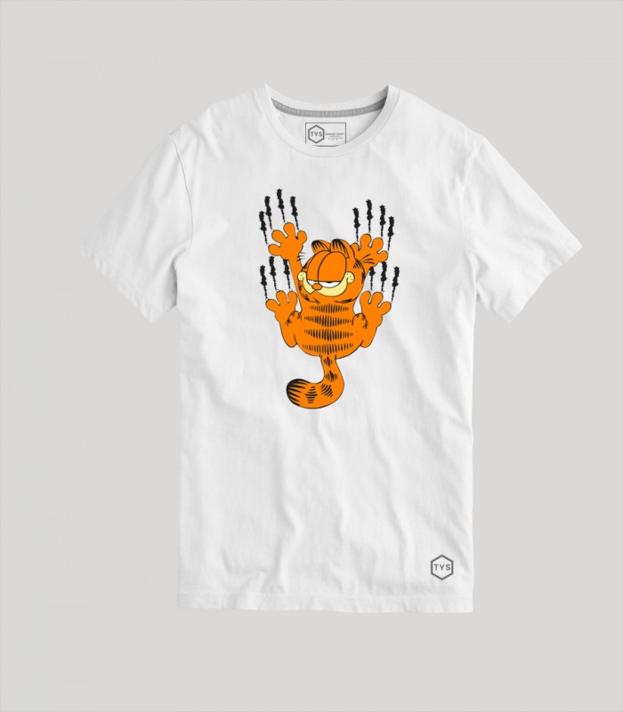 Camiseta manga corta unisex gato garfield historietas cómics