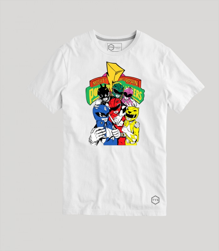 Camiseta TYS Unisex Power Rangers Superhéroes