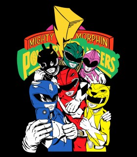 Camiseta TYS Unisex Power Rangers Superhéroes