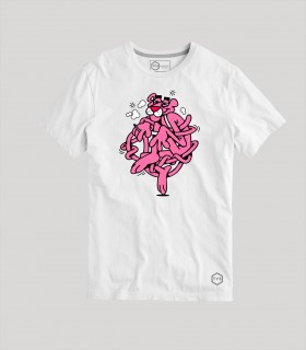 Camiseta TYS Manga Corta Pantera Rosa Dibujo Animado