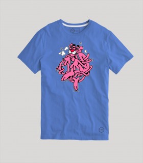 Camiseta TYS Manga Corta Pantera Rosa Dibujo Animado