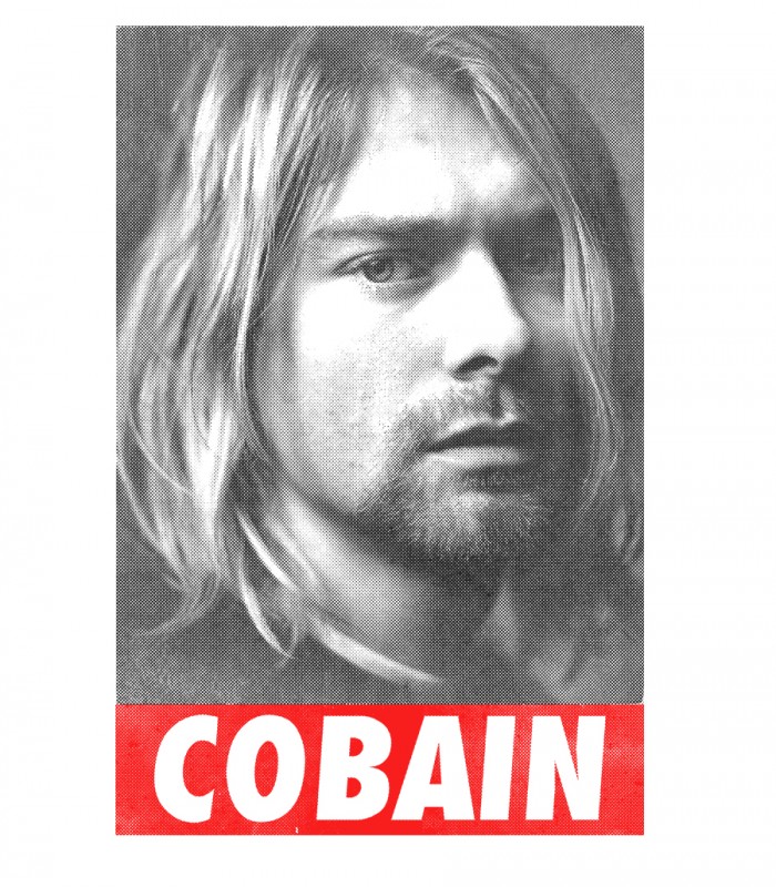 Camiseta TYS blanca Kurt Cobain Nirvana