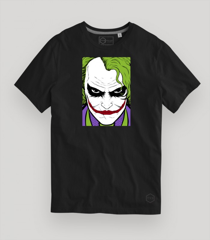 Camiseta original Cara Joker Caballero Oscuro TYS 2