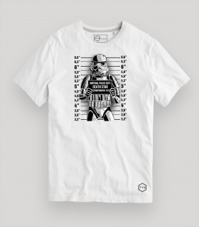 Camiseta tys blanca Stormtrooper Mugshot Star Wars