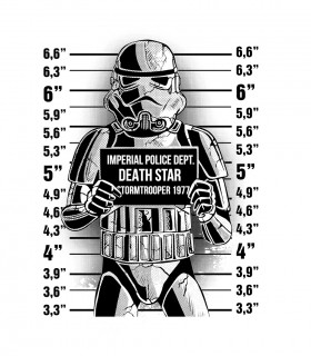 Camiseta tys blanca Stormtrooper Mugshot Star Wars