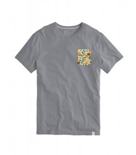 Camiseta Survenir Bolsillo Naranjas Toronja Antracita