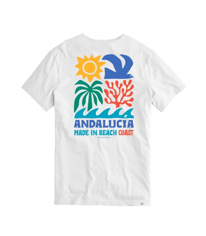 Camiseta Survenir Mediterraneo Blanco