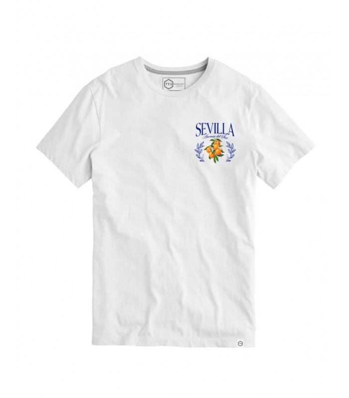 Camiseta Survenir Naranjas Blanco