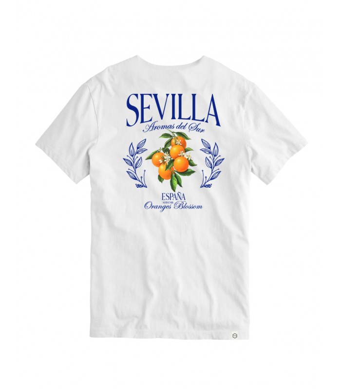 Camiseta Survenir Naranjas Blanco