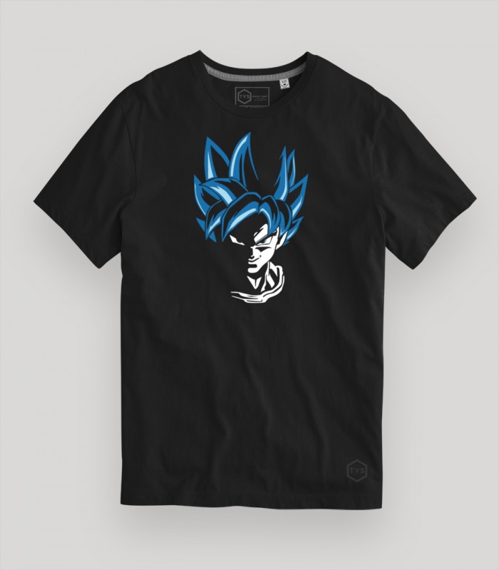 Camiseta original Super Son goku Vegeta pelo Azul TYS 2