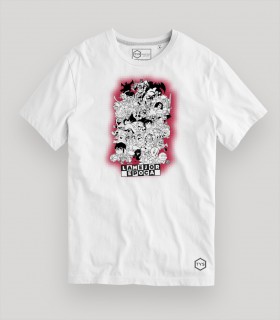 Camiseta TYS manga corta dibujos retro de los 80 y 90