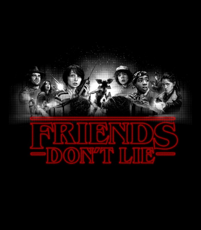 Camsieta TYS manga corta Friends Don´t Lie Stranger Things