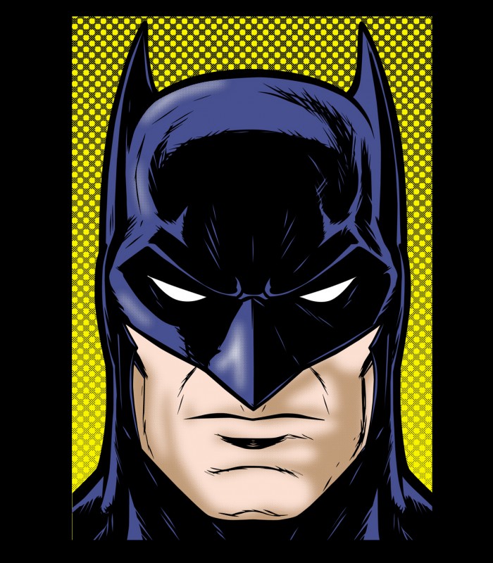 Camiseta manga corta TYS cara Batman Caballero Oscuro