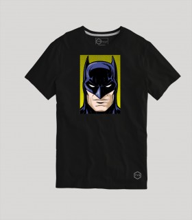 Camiseta manga corta TYS cara Batman Caballero Oscuro NEGRA
