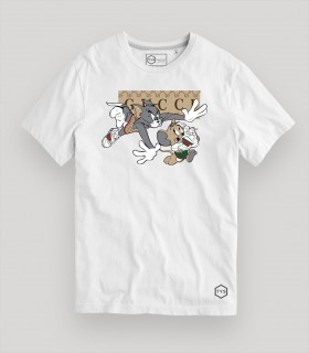 Camiseta blanca TYS Gucci Fake Tom y Jerry