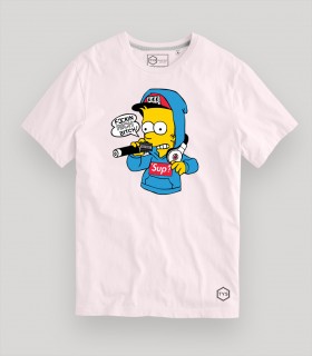 Camiseta Supreme Bart Simpson Trappin