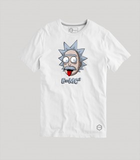 Camiseta Rick y Morty Albert Einstein manga corta
