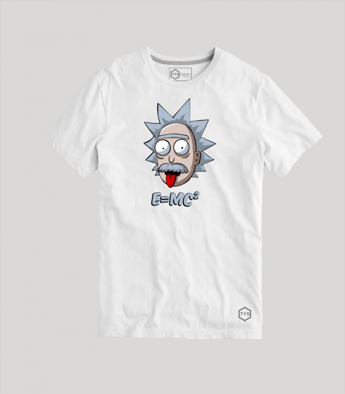 Camiseta Rick y Morty Albert Einstein manga corta