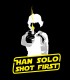 Camiseta TYS Han Solo Star Wars Guerra de las Galaxias quote Shot First