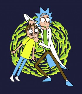 Camiseta Friki Rick y Morty Portal