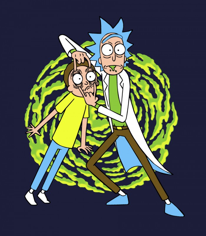 Camiseta Friki Rick y Morty Portal
